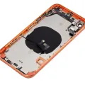 Back Housing W/ Small Components Pre-Installed For iPhone XR (No Logo) (Aftermarket Plus) (Coral)