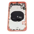 Back Housing W/ Small Components Pre-Installed For iPhone XR (No Logo) (Aftermarket Plus) (Coral)