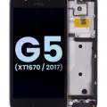 LCD Assembly With Frame For Motorola Moto G5 (XT1670 / 2017) (Genuine OEM) (Black)