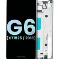 LCD Assembly With Frame For Motorola Moto G6 (XT1925 / 2018) (Genuine OEM) (Deep Indigo)