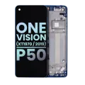 LCD Assembly With Frame For Motorola One Vision (XT1970 / 2019) / P50 (Genuine OEM) (Sapphire Gradient)