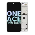 LCD Assembly With Frame For Motorola One 5G Ace (XT2113-2 / 2021) (Genuine OEM) (Frosted Silver)