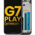 LCD Assembly With Frame For Motorola Moto G7 Play (XT1952 / 2019) / T-Mobile Revvlry (Genuine OEM) (Starry Black)