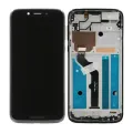 LCD Assembly With Frame For Motorola Moto G7 Play (XT1952 / 2019) / T-Mobile Revvlry (Genuine OEM) (Starry Black)