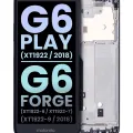 Дисплейний модуль (LCD) з рамкою для Motorola Moto G6 Play (XT1922 / 2018) / G6 Forge (XT1922-6 / XT1922-7 / XT1922-9 / 2018) (US Version) (Genuine OEM) (Deep Indigo)