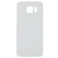 Back Cover Glass For Samsung Galaxy S6 (No Logo) (Aftermarket Plus) (White)