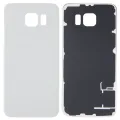 Back Cover Glass For Samsung Galaxy S6 (No Logo) (Aftermarket Plus) (White)