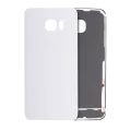 Back Cover Glass For Samsung Galaxy S6 Edge (No Logo) (Aftermarket Plus) (White)