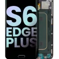 LCD Assembly With Frame For Samsung Galaxy S6 Edge Plus (Service Pack) (Verizon) (Black Sapphire)