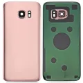 Back Cover Glass With Camera Lens For Samsung Galaxy S7 Edge (Service Pack) (Rose Pink)