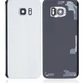 Back Cover Glass With Camera Lens For Samsung Galaxy S7 Edge (Service Pack) (Silver)
