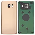 Back Cover Glass With Camera Lens For Samsung Galaxy S7 Edge (Service Pack) (Gold)