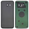 Back Cover Glass With Camera Lens For Samsung Galaxy S7 Edge (Service Pack) (Black)