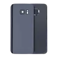 Back Cover Glass With Camera Lens For Samsung Galaxy S7 (No Logo) (Aftermarket Plus) (Black Onyx)