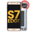 OLED Assembly With Frame For Samsung Galaxy S7 Edge G935A (North American Version) (Refurbished) (Gold Platinum)