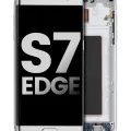 OLED Assembly With Frame For Samsung Galaxy S7 Edge (All US Models) (Used OEM Pull: Grade B/C) (Silver)
