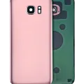 Back Cover Glass With Camera Lens For Samsung Galaxy S7 Edge (No Logo) (Aftermarket Plus) (Rose Pink)
