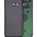 Back Cover Glass With Camera Lens For Samsung Galaxy S7 Edge (No Logo) (Aftermarket Plus) (Black)