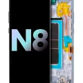 OLED Assembly With Frame For Samsung Galaxy Note 8 (Service Pack) (Orchid Gray)
