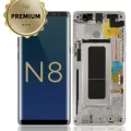 OLED Assembly With Frame For Samsung Galaxy Note 8 (Service Pack) (Orchid Gray)
