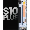 OLED Assembly With Frame For Samsung Galaxy S10 Plus (Used OEM Pull: Grade A) (Prism Blue)