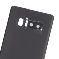 Back Cover Glass With Camera Lens For Samsung Galaxy Note 8 (No Logo) (Aftermarket Plus) (Midnight Black)