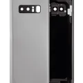 Back Cover Glass With Camera Lens For Samsung Galaxy Note 8 (No Logo) (Aftermarket Plus) (Silver)