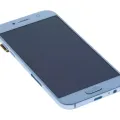 OLED Assembly With Frame For Samsung Galaxy A5 (A520 / 2017) (Aftermarket Plus) (Blue Mist)
