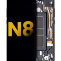 OLED Assembly With Frame For Samsung Galaxy Note 8 (Refurbished) (Midnight Black)