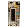 OLED Assembly With Frame For Samsung Galaxy Note 8 (Service Pack) (Maple Gold)