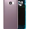 Back Cover Glass With Camera Lens For Samsung Galaxy S8 Plus (No Logo) (Aftermarket Plus) (Rose Pink)