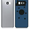 Back Cover Glass With Camera Lens For Samsung Galaxy S8 (No Logo) (Aftermarket Plus) (Arctic Silver)