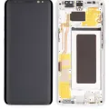 OLED Assembly With Frame For Samsung Galaxy S8 (Service Pack) (Arctic Silver)