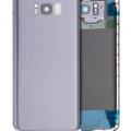Back Cover Glass With Camera Lens For Samsung Galaxy S8 Plus (No Logo) (Aftermarket Plus) (Orchid Gray)