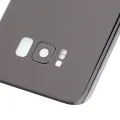Back Cover Glass With Camera Lens For Samsung Galaxy S8 Plus (No Logo) (Aftermarket Plus) (Midnight Black)