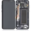 OLED Assembly With Frame For Samsung Galaxy S8 Plus (Used OEM Pull: Grade B/C) (Midnight Black)