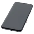 OLED Assembly With Frame For Samsung Galaxy S8 Plus (Used OEM Pull: Grade B/C) (Midnight Black)