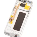 OLED Assembly With Frame For Samsung Galaxy S8 Plus (Aftermarket Plus) (Arctic Silver)
