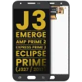 LCD Assembly Without Frame For Samsung Galaxy J3 (J327 / 2017) / Emerge / Amp Prime 2 / Express Prime 2 / Eclipse / Prime (Refurbished) (Black)