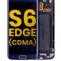 OLED Assembly With Frame For Samsung Galaxy S6 Edge (CDMA: Verizon / Sprint) (Service Pack) (Black Sapphire)