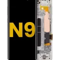 OLED Assembly With Frame For Samsung Galaxy Note 9 (Refurbished) (Cloud Silver)