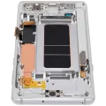 OLED Assembly With Frame For Samsung Galaxy Note 9 (Refurbished) (Cloud Silver)