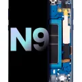 OLED Assembly With Frame For Samsung Galaxy Note 9 (Service Pack) (Ocean Blue)