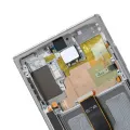 OLED Assembly With Frame For Samsung Galaxy Note 10 Plus / 5G (Service Pack) (Aura Glow / Silver)