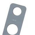 Back Camera Lens (Glass Only) With Adhesive For Samsung Galaxy Note 9 (Cloud Silver)