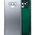Back Cover Glass With Camera Lens For Samsung Galaxy Note 9 (No Logo) (Aftermarket Plus) (Cloud Silver)