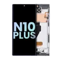 Дисплейний модуль (OLED) з рамкою для Samsung Galaxy Note 10 Plus / 5G (Service Pack) (Aura White)