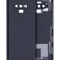 Back Cover Glass With Camera Lens For Samsung Galaxy Note 9 (Service Pack) (Midnight Black)