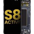 OLED Assembly With Frame For Samsung Galaxy S8 Active (Refurbished) (Meteor Gray)