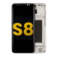 OLED Assembly With Frame For Samsung Galaxy S8 (Refurbished) (Arctic Silver)